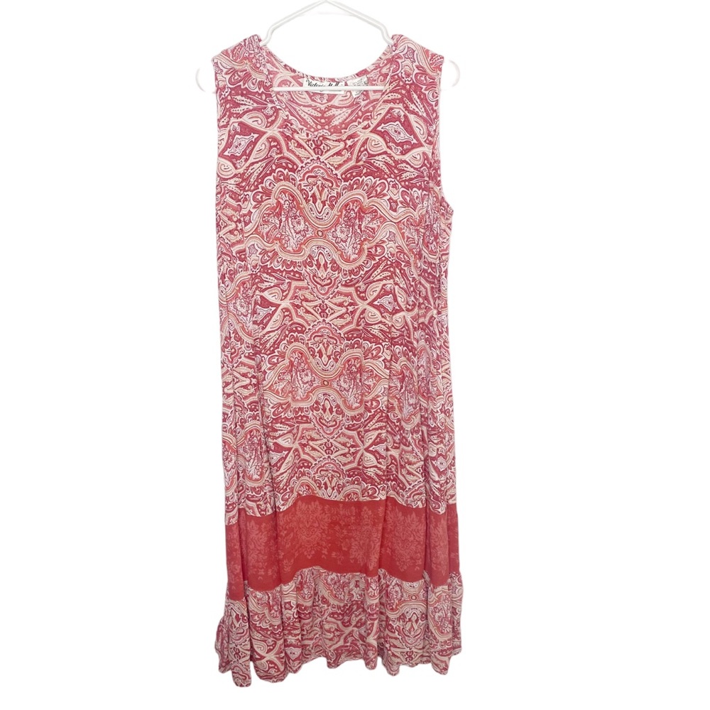 Vintage boho Macy dress size large oversized pink N